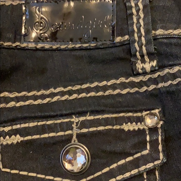 Brand New Jeans with Tags. Jeweled Jeans Bootcut 5 - Picture 7 of 8